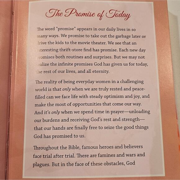 Daily Promises for Women Hardcover Inspiring Book of Bible Verses - Picture 5 of 5